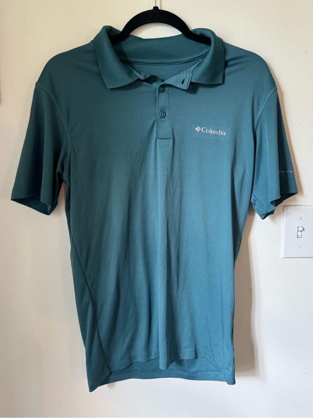 Columbia Men’s Teal-Blue Short Sleeve Polo